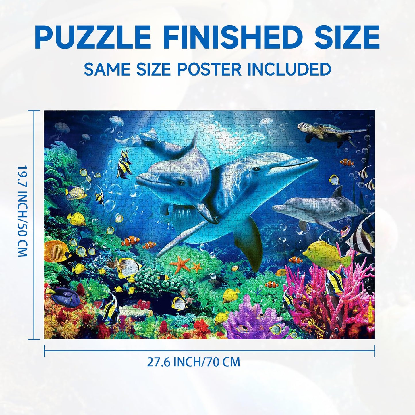 Nattork Sea World Jigsaw Puzzles 1000 Pieces for Adults
