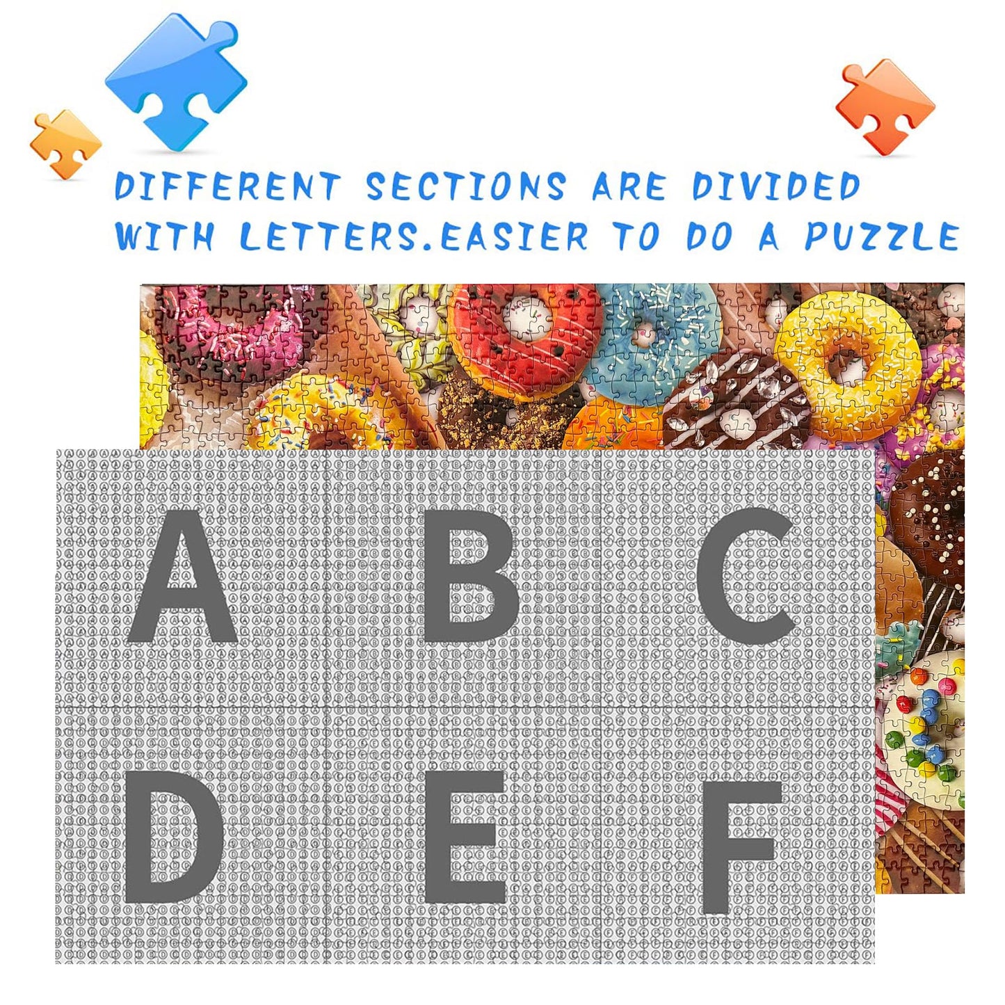Nattork Donuts Jigsaw Puzzles 1000 Pieces for Adults