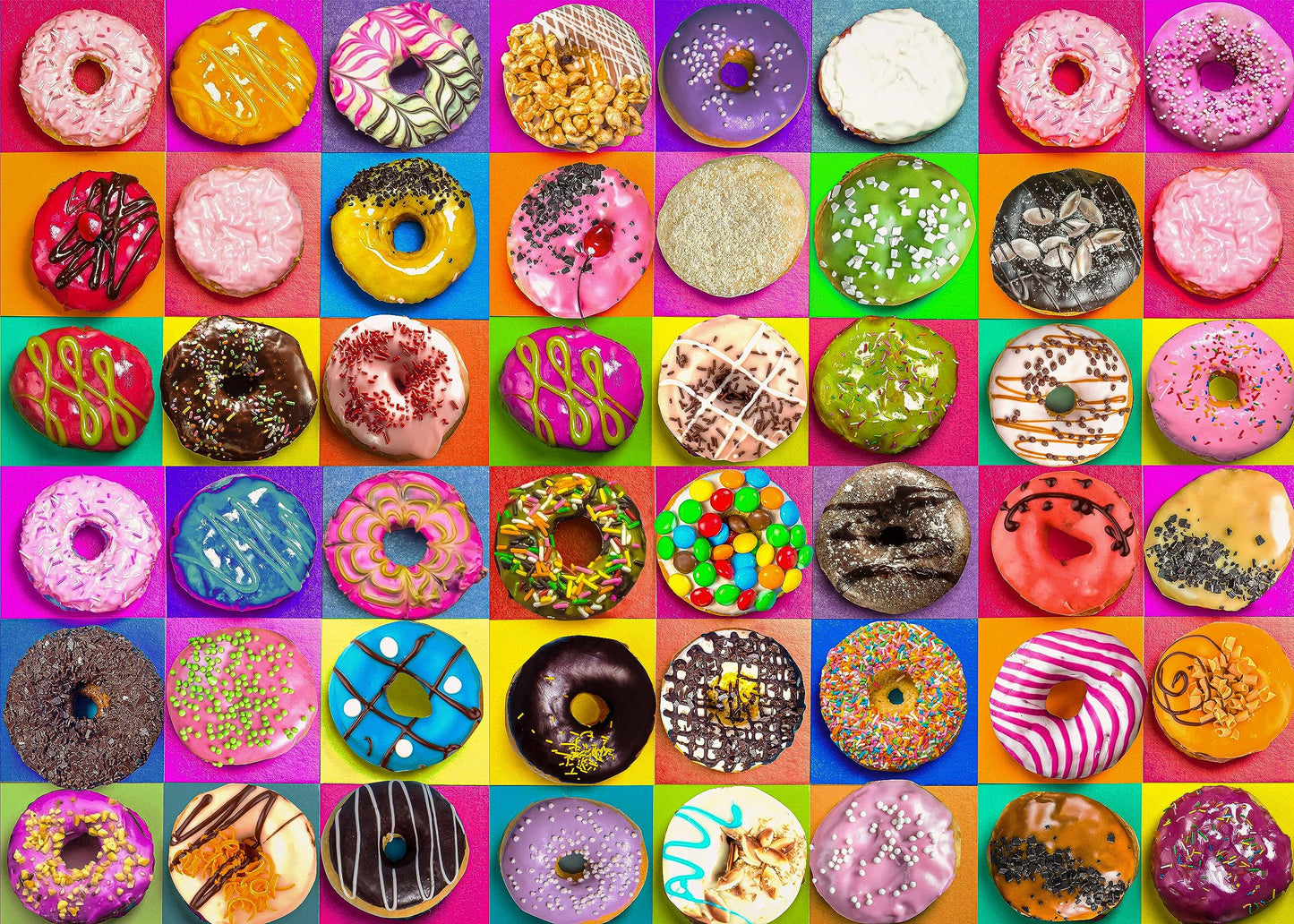 Nattork Donuts Jigsaw Puzzles 1000 Pieces for Adults