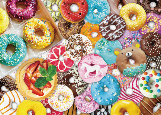 Nattork Donuts Jigsaw Puzzles 1000 Pieces  for Adults