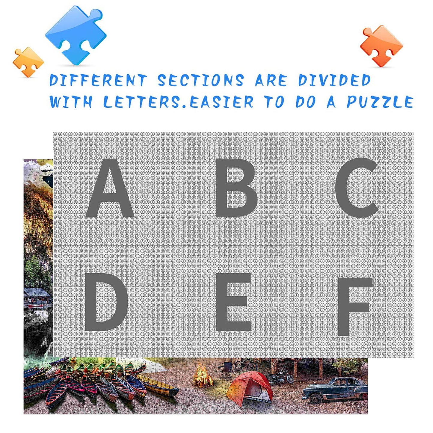 Nattork Lakeside View Jigsaw Puzzles 2000 Pieces for Adults