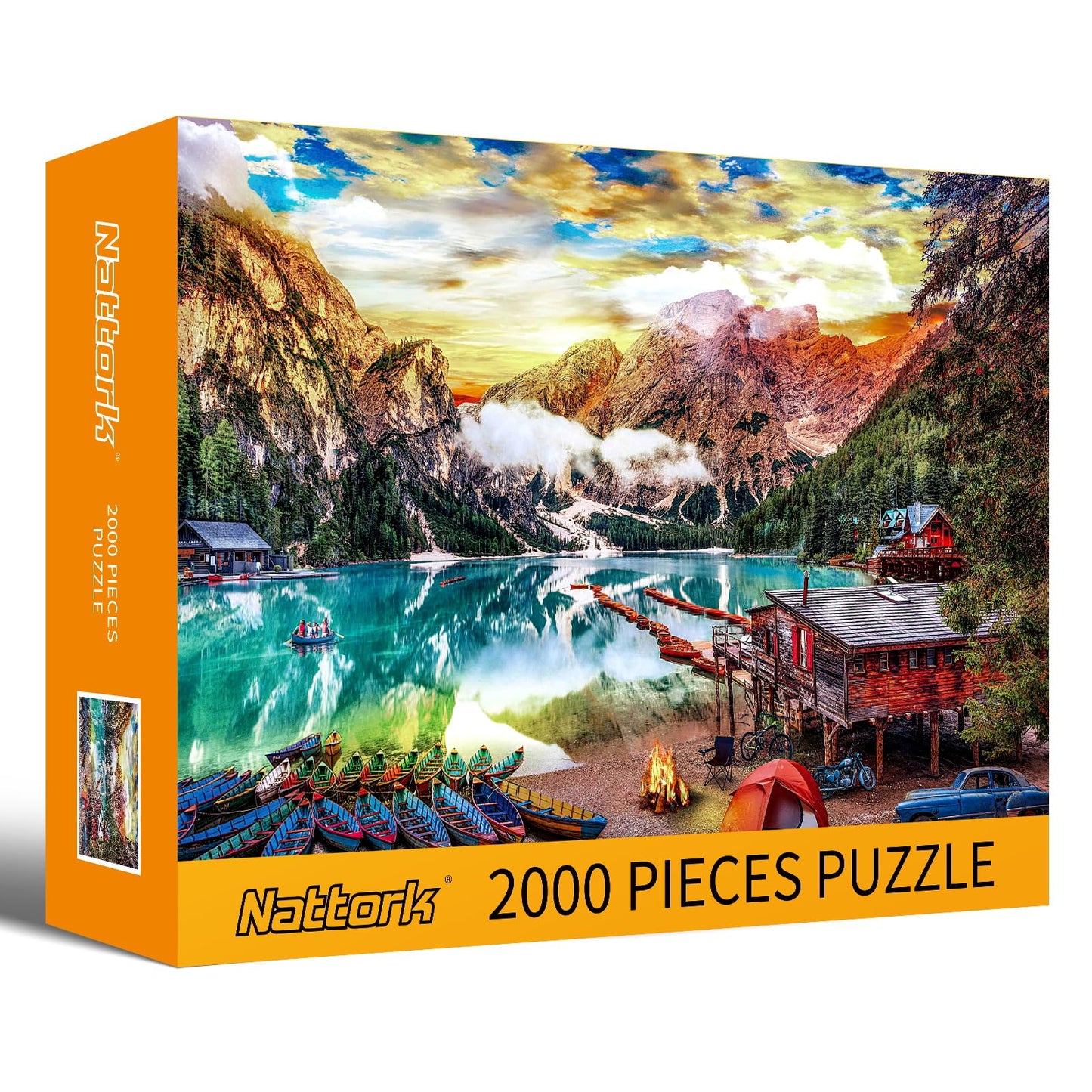 Nattork Lakeside View Jigsaw Puzzles 2000 Pieces for Adults